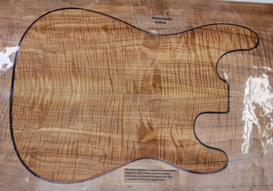 Spalted Maple Flame Guitar set, 0.29" thick (HIGH FIGURE) - Stock# 6-7437