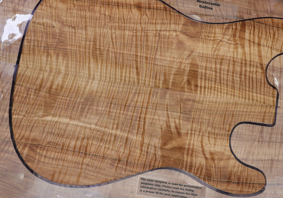 Spalted Maple Flame Guitar set, 0.29" thick (HIGH FIGURE) - Stock# 6-7437