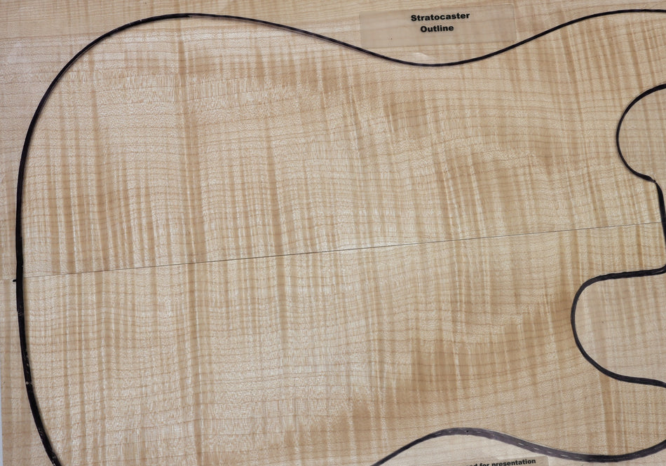 Maple Flame Guitar set, 0.24" thick (Great Figure) - Stock# 6-7440
