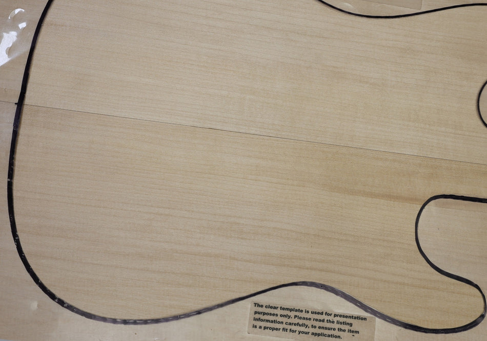 Basswood body blank, unglued 2pc, 1.79" thick (HIGH GRADE) - Stock# 6-7444