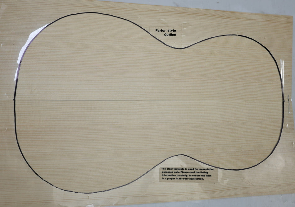 Red Spruce Parlor Guitar Set, 0.15" thick (HIGH GRADE)- Stock# 6-7447