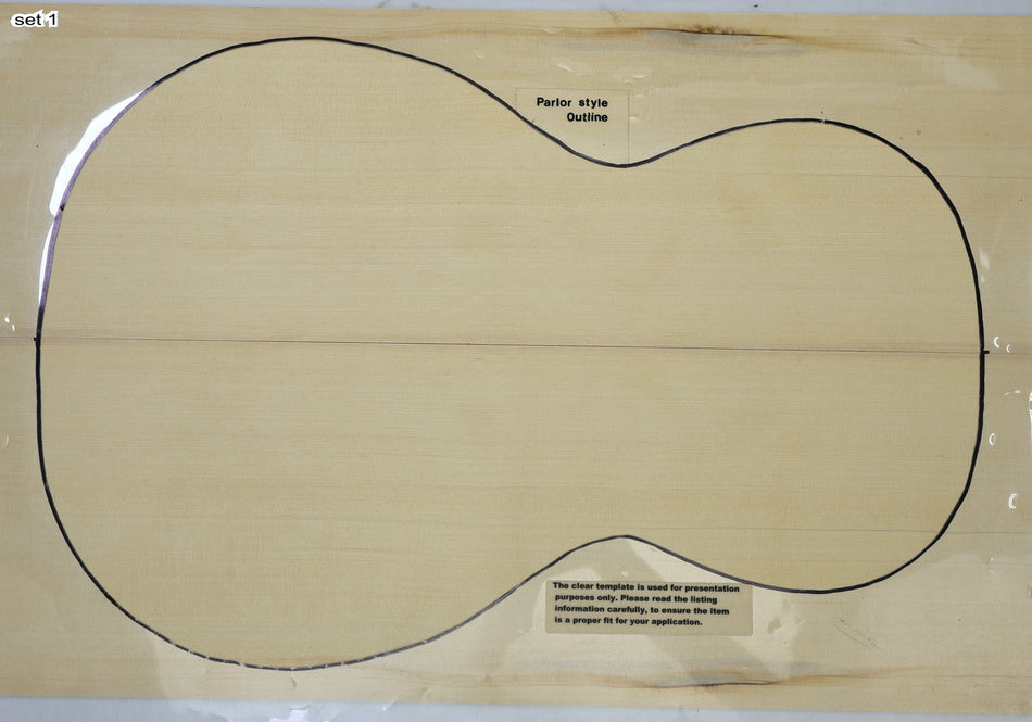 Yellow Cedar, 2 Parlor Guitar sets 0.19" thick (+STANDARD) - Stock# 6-7450