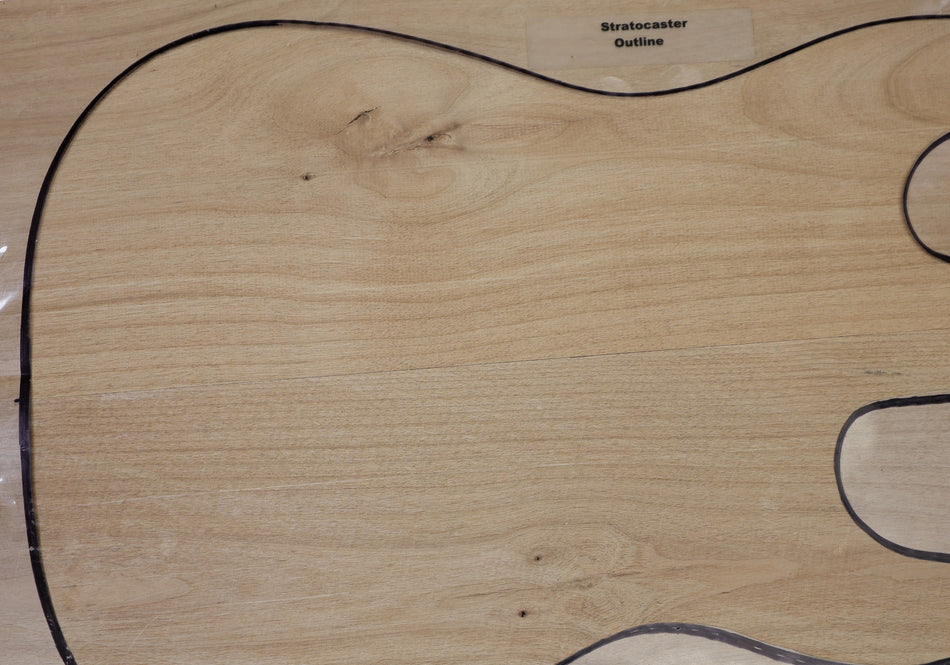 Alder body blank, unglued 2pc, 1.8" thick (2nd) - Stock# 6-7452