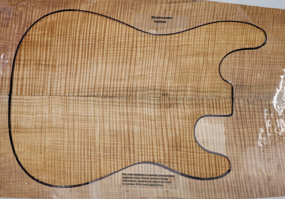 Maple Flame Guitar set, 0.32" thick (PREMIUM FIGURE) - Stock# 6-7456