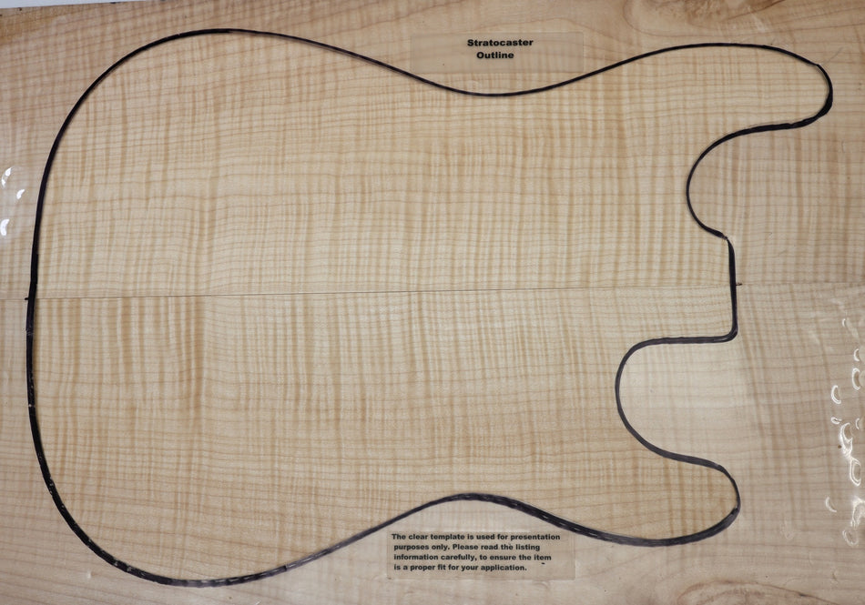 Maple Flame Guitar set, 0.26" thick (+GREAT FIGURE +3★) - Stock# 6-7548