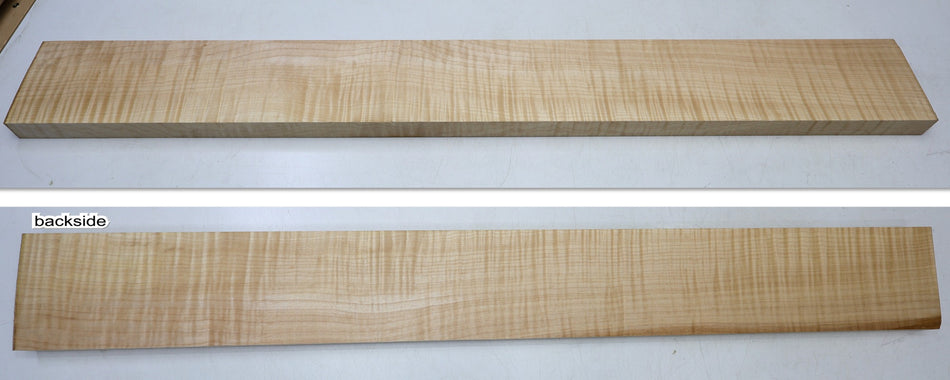 Maple Flame Neck Blank 1" x 4.2" x 35.2" (Great Figure) - Stock# 6-7459