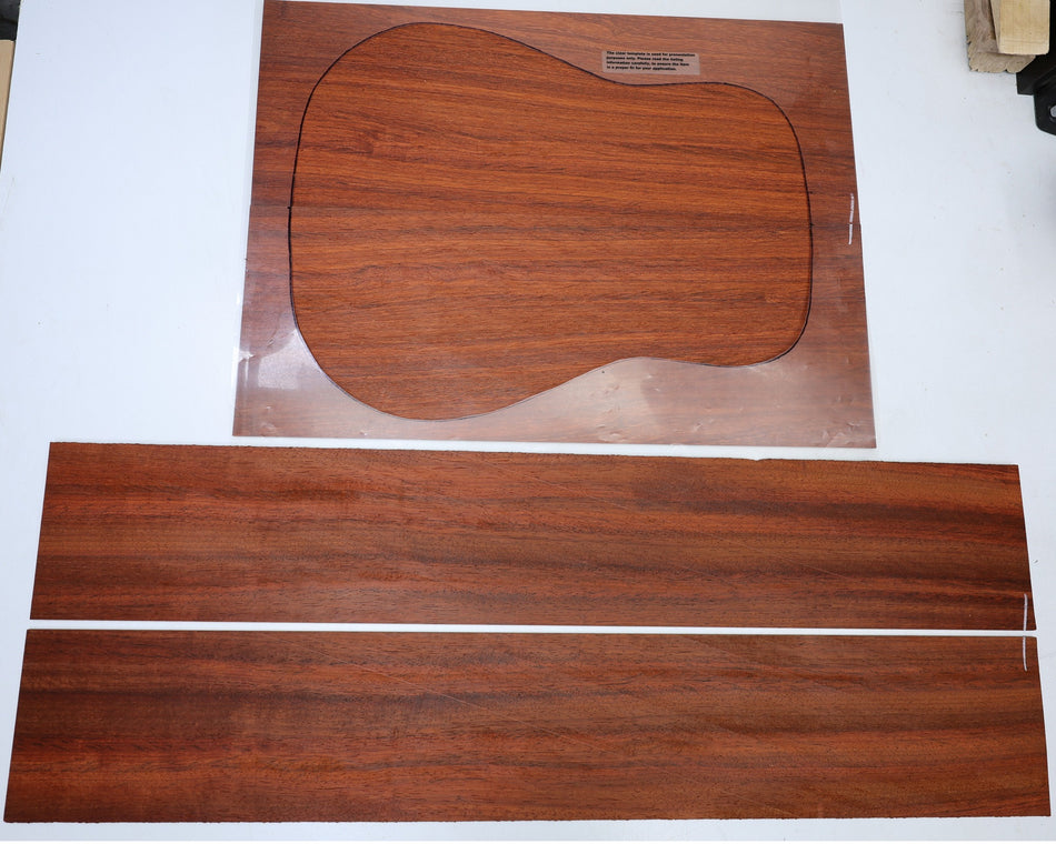 Padauk Dreadnought back & side set - Stock# 6-7463