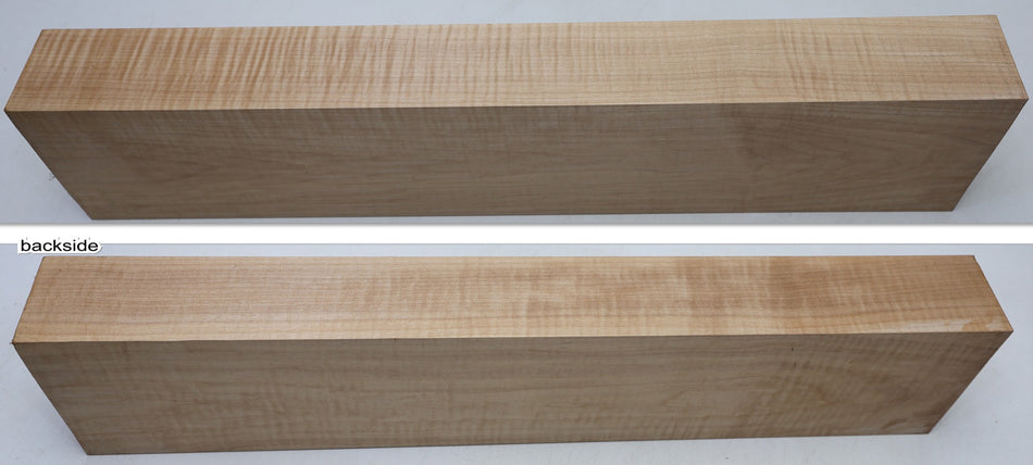 Maple Flame Neck Blank 2.6" x 4.6" x 24.5" (Good Figure, yields 2 necks) - Stock# 6-7472
