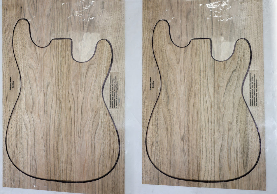 2 matched Walnut (Butternut) Guitar sets, 0.27" thick - Stock# 6-7476