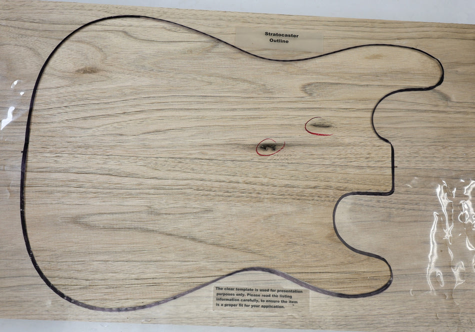 Walnut (Butternut) body blank, unglued 2pc, 1.91" thick (Very Light, 2nd) - Stock# 6-7484