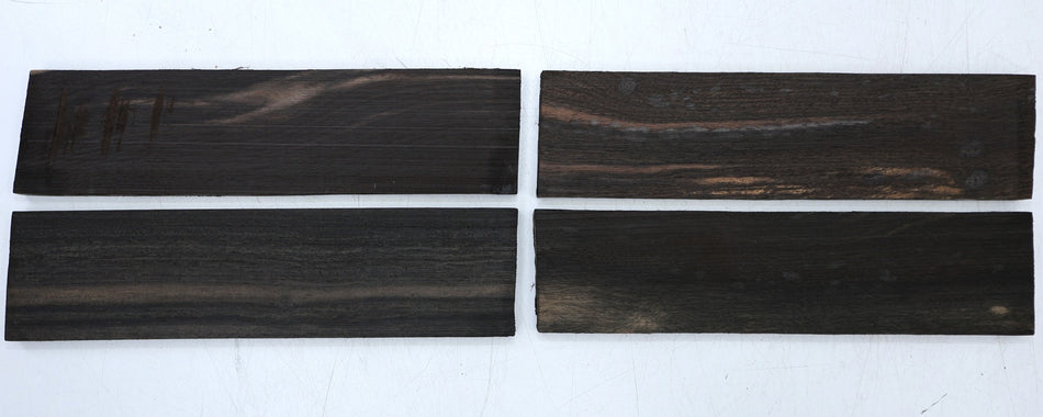 Ebony Bridge blanks, 4 pieces 0.45" x 2" x 8" each - Stock# 6-7491