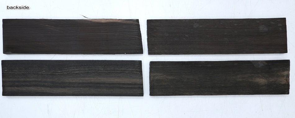 Ebony Bridge blanks, 4 pieces 0.45" x 2" x 8" each - Stock# 6-7491