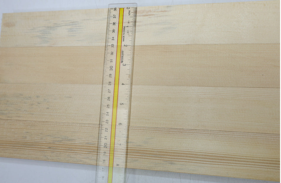 Engelmann Spruce Bracewood, 4 blocks 0.8" x 2" x 18.3" - Stock# 6-7495