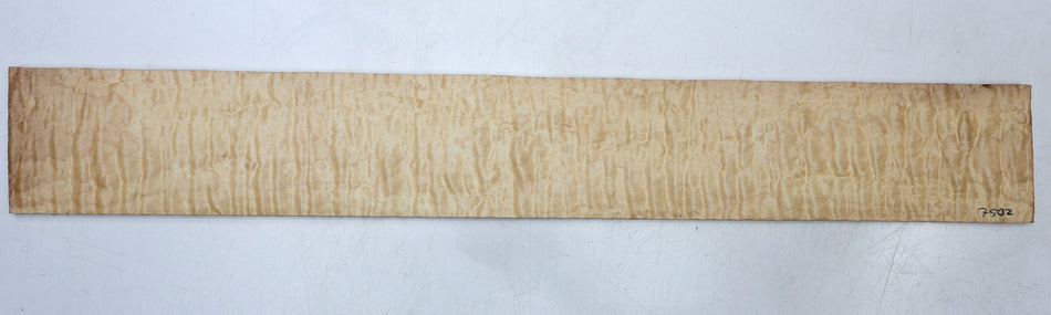 Maple Quilt Fingerboard, 22.7" long, unslotted (HIGH FIGURE) - Stock# 6-7502