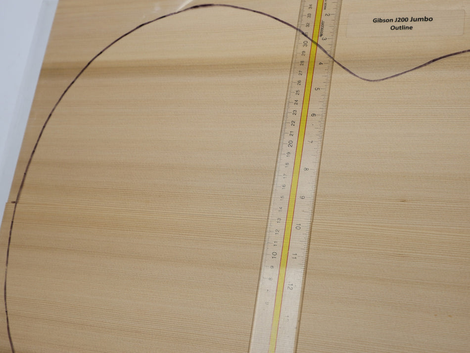 Red Cedar Jumbo Guitar Set, 4.6mm thick (Professional) - Stock# 6-7508