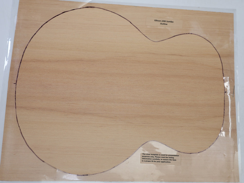 Douglas-Fir Jumbo Guitar Set, 4.8 mm thick (+Professional) - Stock# 6-7510