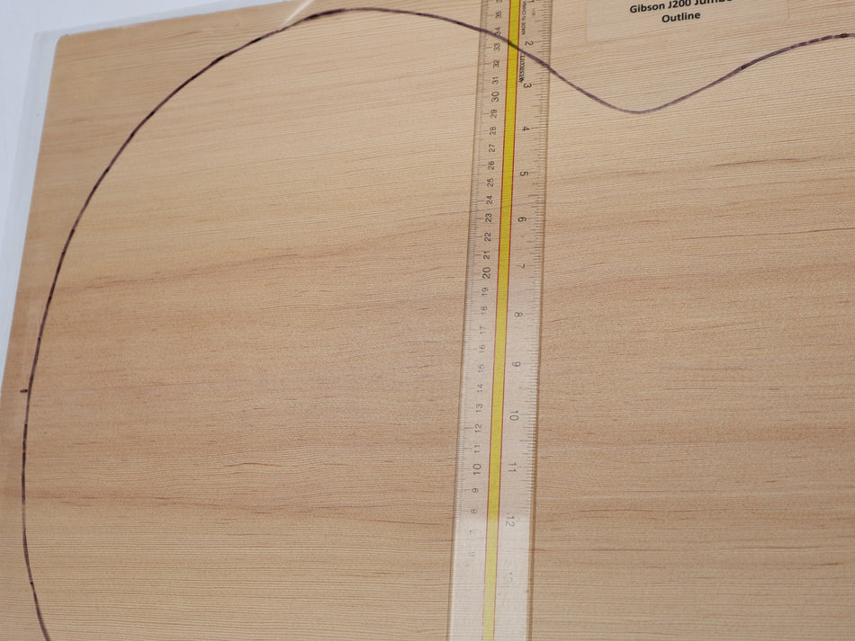 Douglas-Fir Jumbo Guitar Set, 4.8 mm thick (+Professional) - Stock# 6-7510