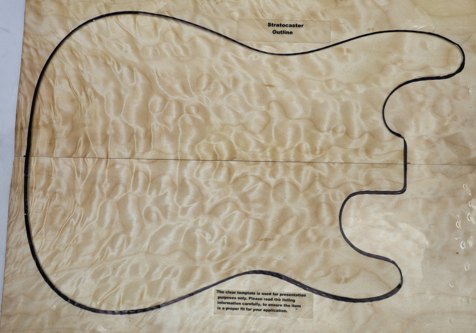 Maple Quilt Guitar set, 6.1mm thick (+GREAT FIGURE) - Stock# 6-7517