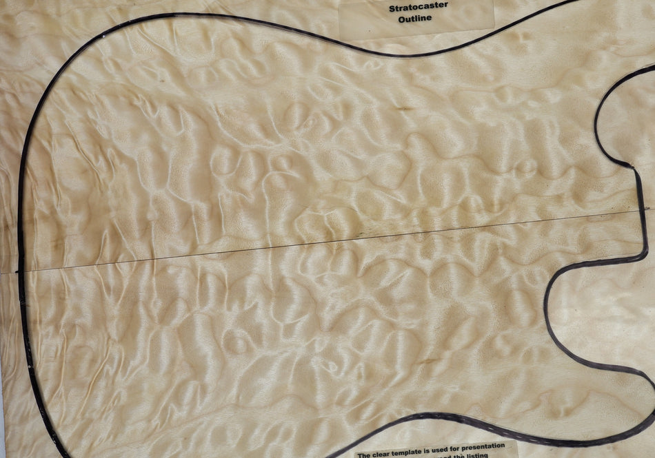 Maple Quilt Guitar set, 6.1mm thick (+GREAT FIGURE) - Stock# 6-7517