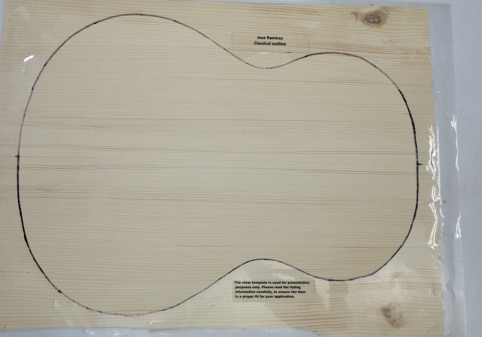Red Spruce Classical Guitar Set, 4.5 mm thick (Standard) - Stock# 6-7522