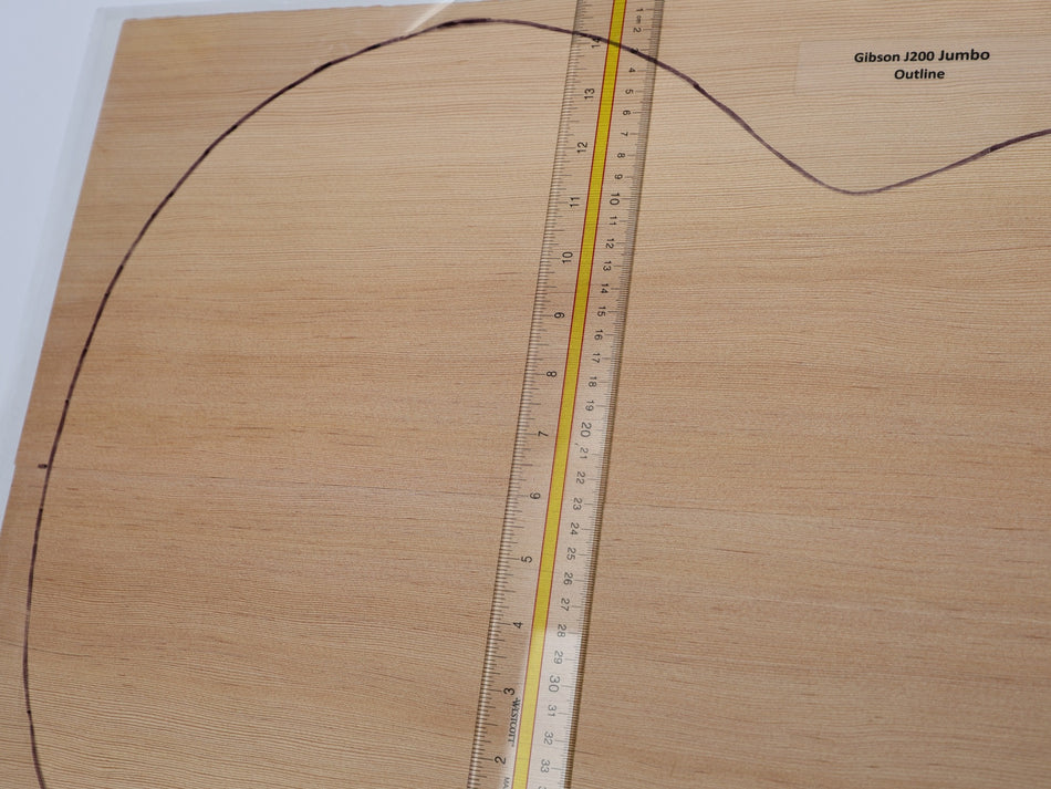 Douglas-Fir Jumbo Guitar Set, 4.8 mm thick (Standard 3★) - Stock# 6-7523
