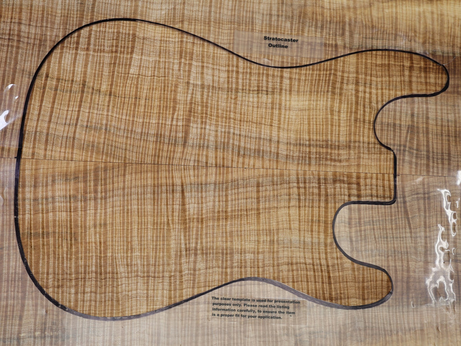 Maple Flame Guitar set, 7 mm thick (PREMIUM FIGURE) - Stock# 6-7534