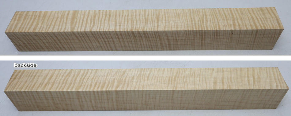 Maple Flame Spindle Square 66 x 66 X 580 mm (+HIGH FIGURE) - Stock# 6-7535