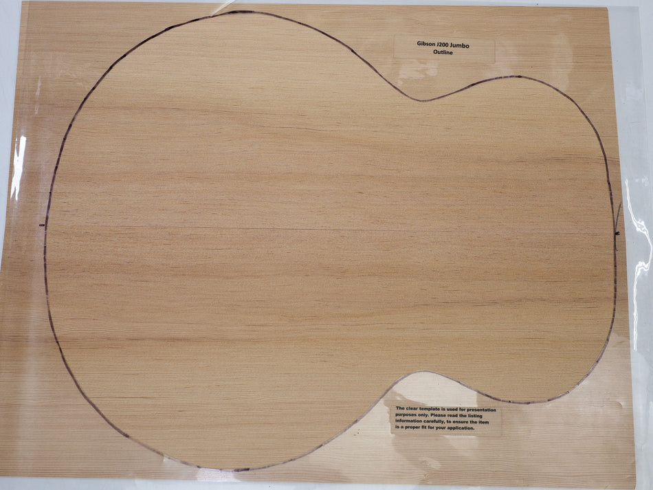Douglas-Fir Jumbo Guitar Set, 4.9 mm thick (+Professional) - Stock# 6-7539