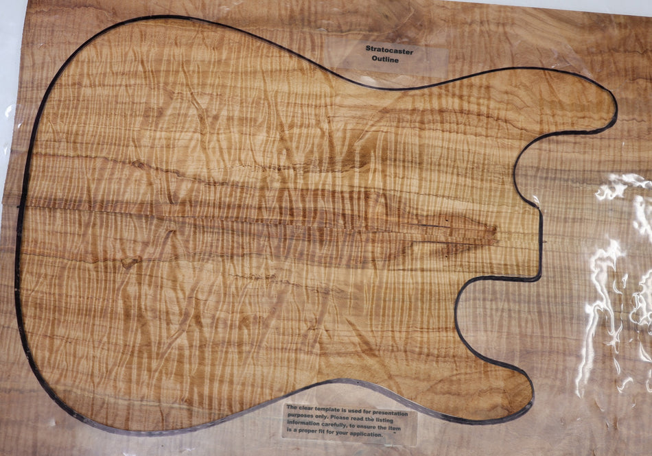Spalted Maple Flame Guitar set, 7.5 mm thick (HIGH FIGURE) - Stock# 6-7554