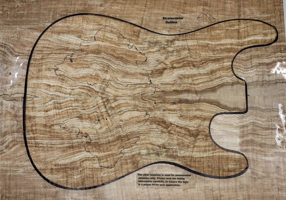 Spalted Maple Guitar set, 6.4 mm thick (Great Figure) - Stock# 6-7556
