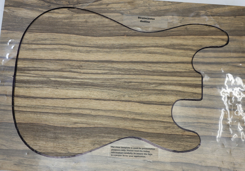 Black Limba body blank, unglued 2pc, 4.9 mm thick (PREMIUM) - Stock# 6-7566