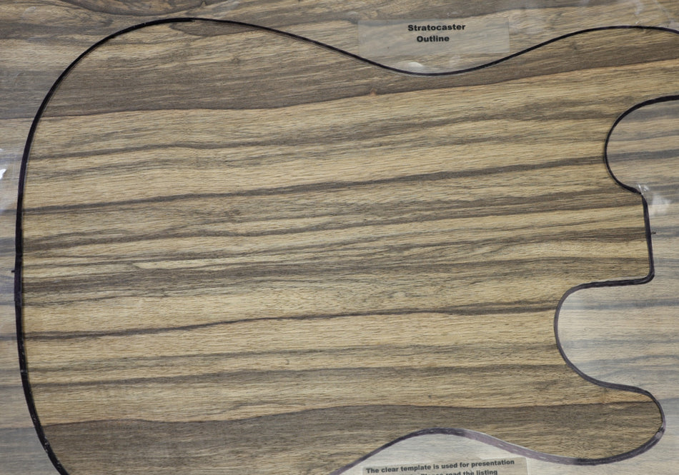 Black Limba body blank, unglued 2pc, 4.9 mm thick (PREMIUM) - Stock# 6-7566