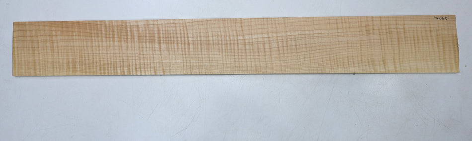 Maple Flame Bass Fingerboard  8 * 95 * 748 mm, unslotted (GREAT FIGURE) - Stock# 6-7569