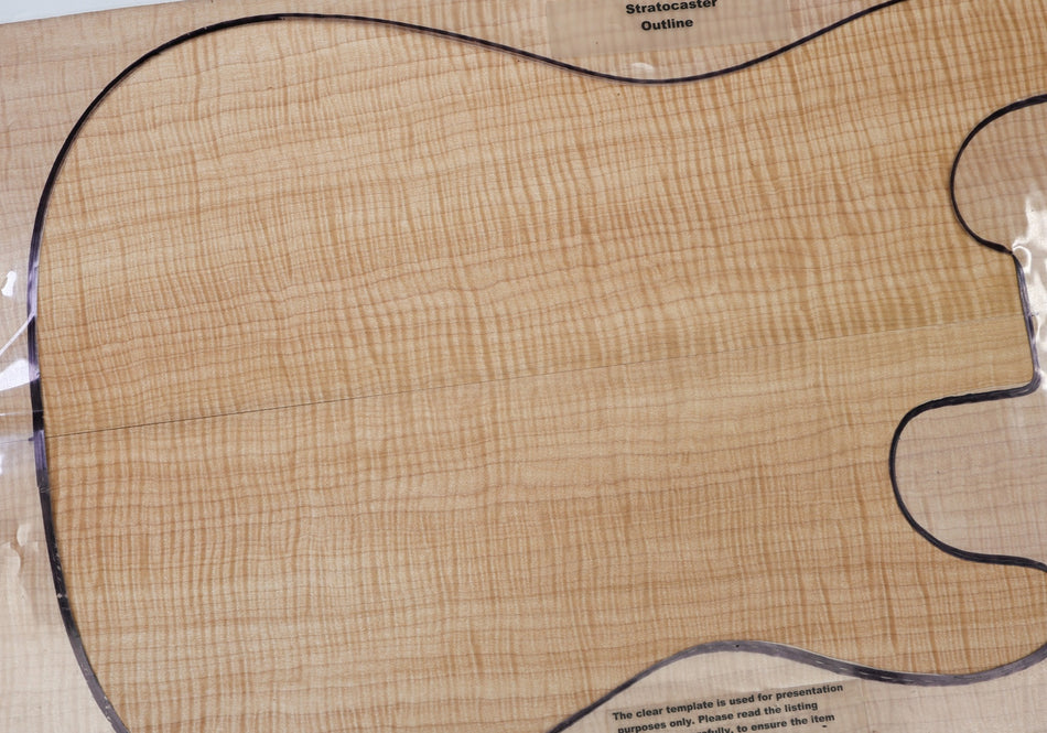 Maple Flame Guitar set, 6.6 mm thick (+HIGH FIGURE) - Stock# 6-7573