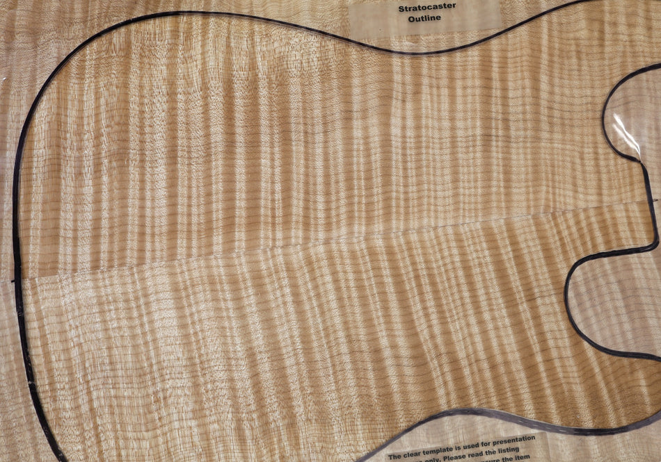 Maple Flame Guitar set, 6.5 mm thick (HIGH FIGURE) - Stock# 6-7574