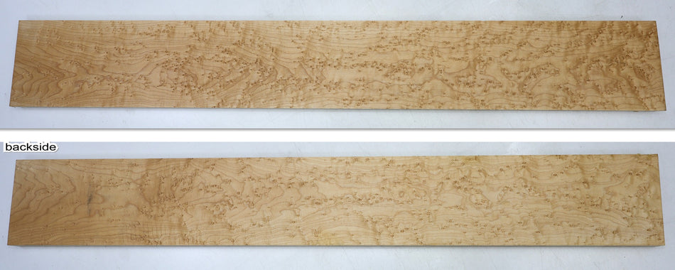 Rock Maple Birdseye Neck Blank 22 * 124 * 900 mm (HIGH FIGURE 4★) - Stock# 6-7575