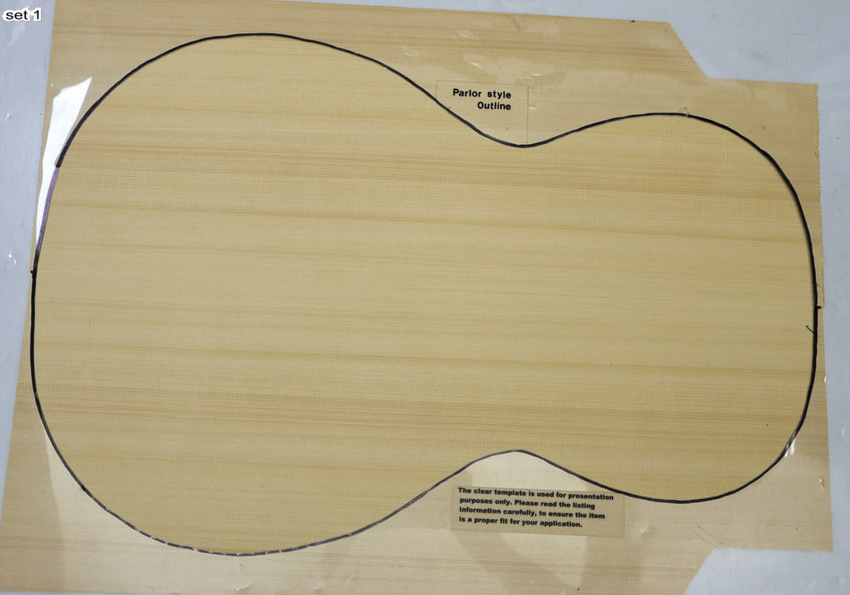 Yellow Cedar, 2 Parlor Guitar sets 4.4 mm thick (+STANDARD) - Stock# 6-7581