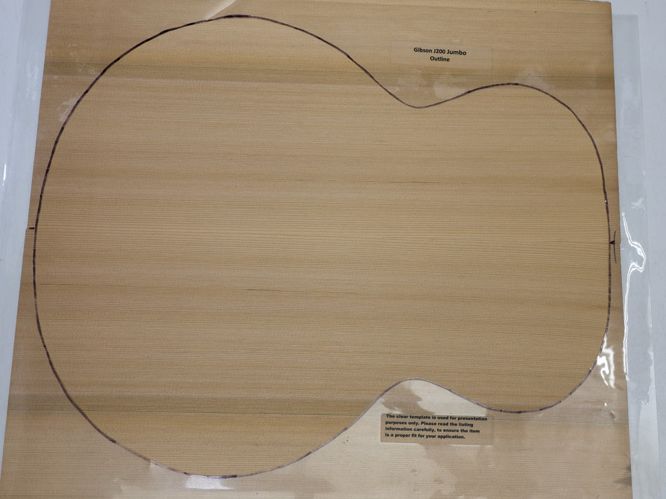 Red Cedar Jumbo Guitar Set, 4.5 mm thick (Professional) - Stock# 6-7583