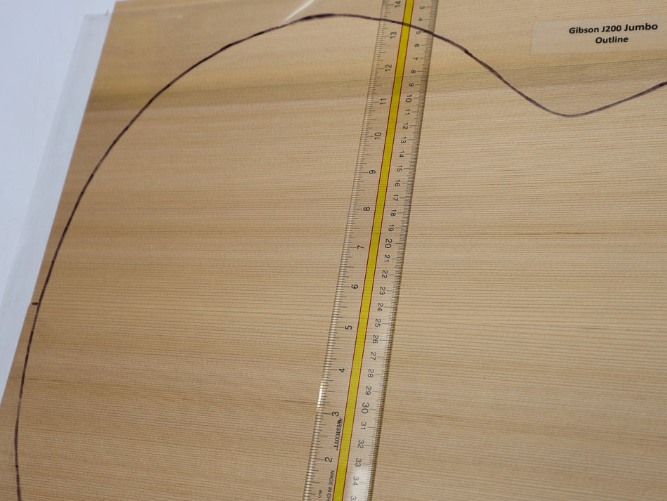 Red Cedar Jumbo Guitar Set, 4.5 mm thick (Professional) - Stock# 6-7583