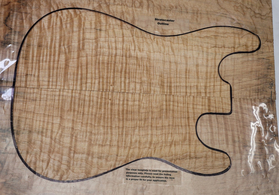 Maple Flame Guitar set, 7.5 mm thick (HIGH FIGURE) - Stock# 6-7601