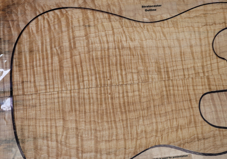 Maple Flame Guitar set, 7.5 mm thick (HIGH FIGURE) - Stock# 6-7601