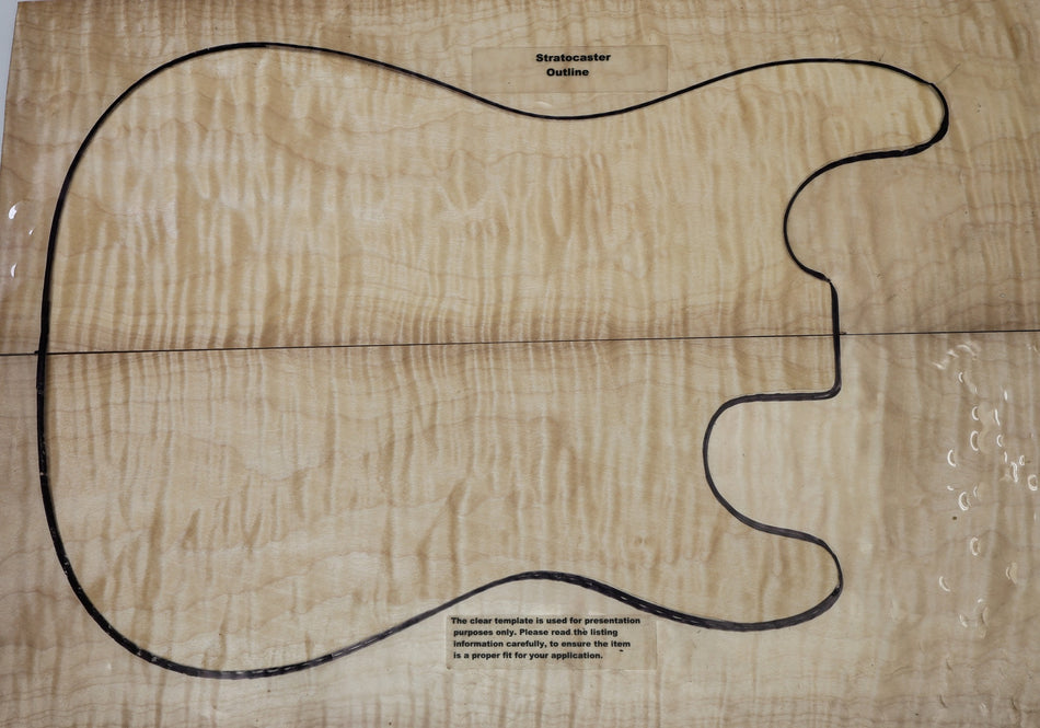 Maple Flame Guitar set, 6.5 mm thick (GREAT FIGURE) - Stock# 6-7650
