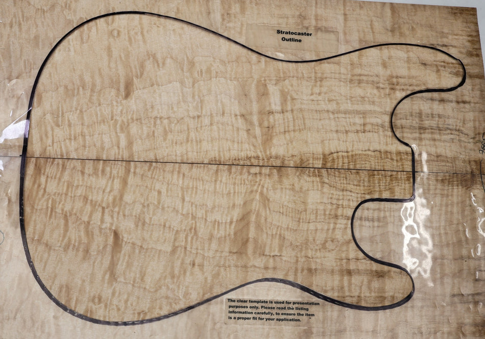 Quilt Guitar set 4.5 mm thick (Great Figure) - Stock# 6-7665
