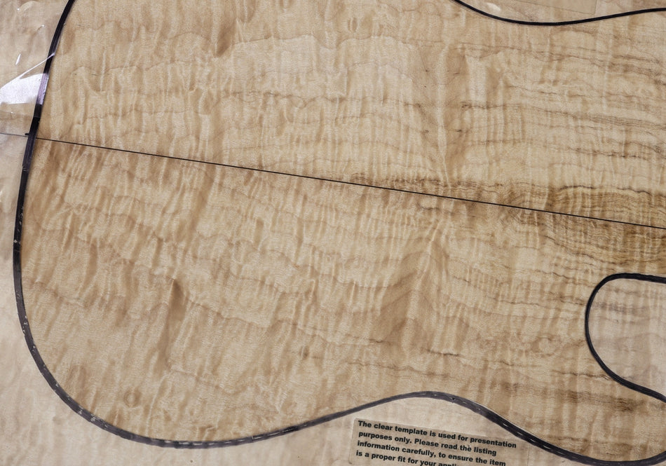 Quilt Guitar set 4.5 mm thick (Great Figure) - Stock# 6-7665