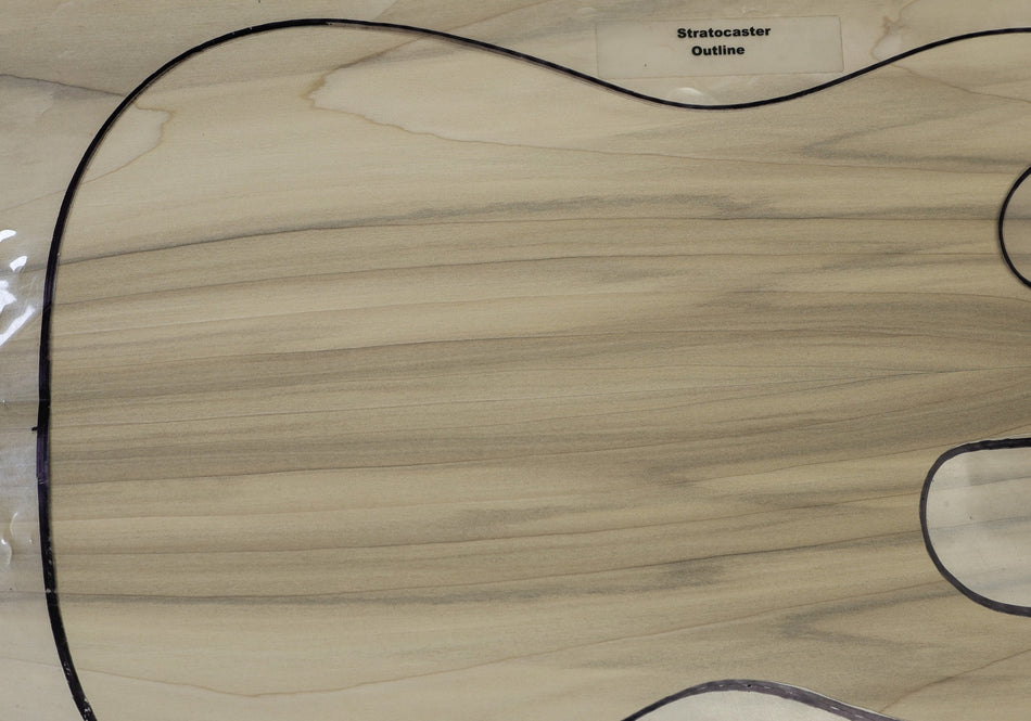 Magnolia body blank, unglued 2pc 47 mm thick (HIGH GRADE) - Stock# 6-7670