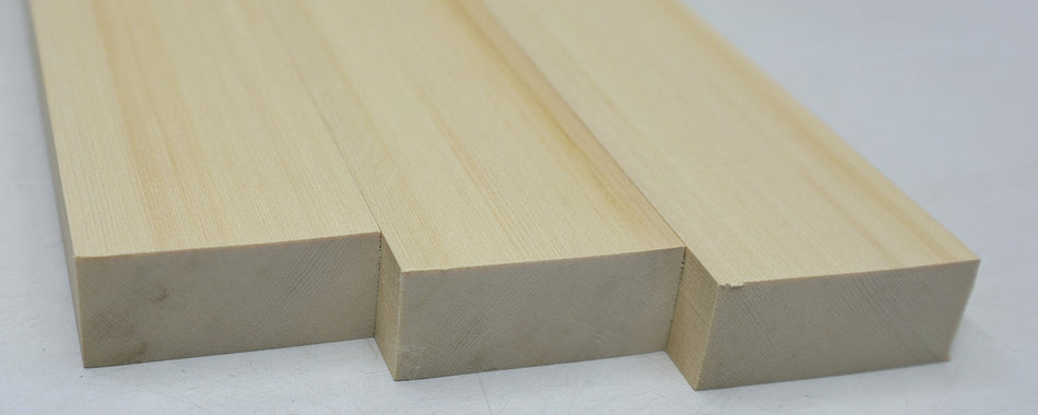 Yellow Cedar Bracewood, 3 blocks 23 * 54 * 500 mm - Stock# 6-7673