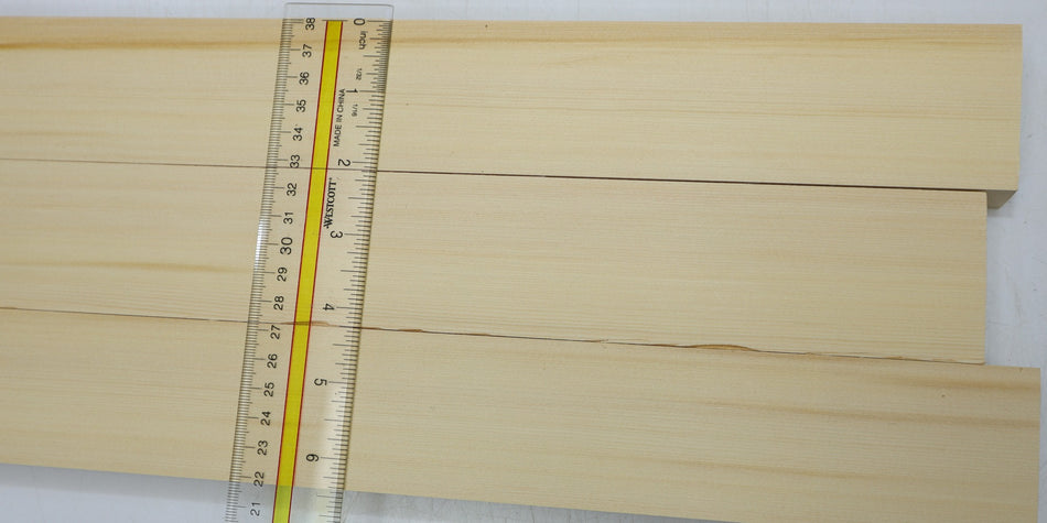 Yellow Cedar Bracewood, 3 blocks 23 * 54 * 500 mm - Stock# 6-7673