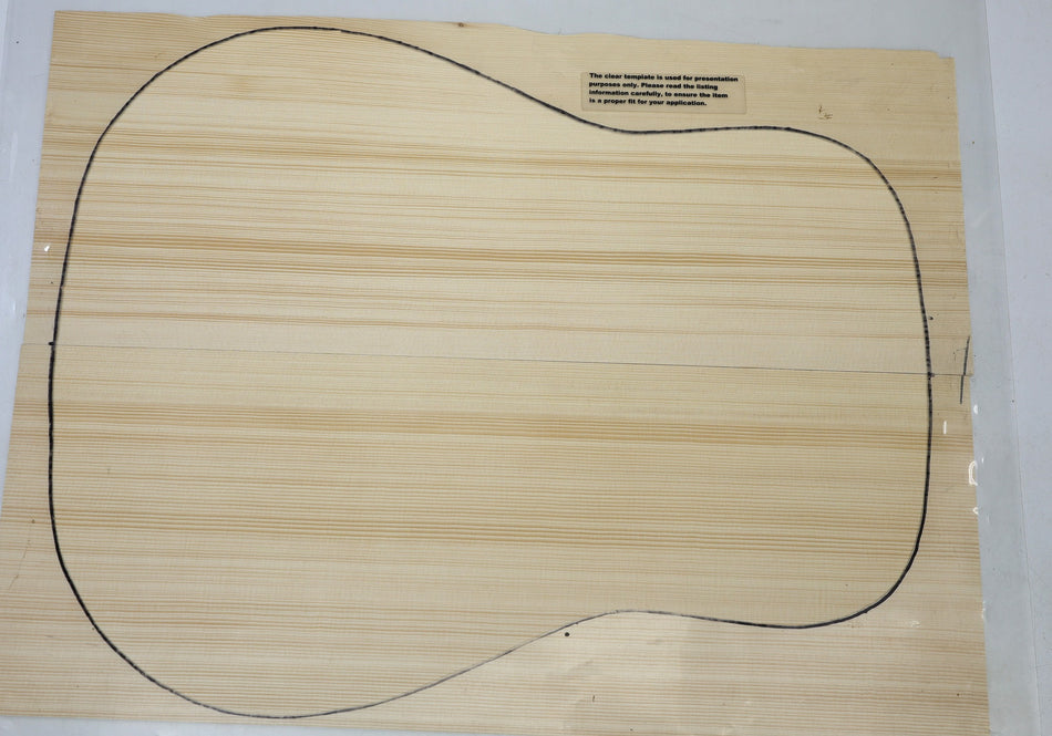Red Spruce 2 pieces 4.5 mm thick  - Stock# 6-7691