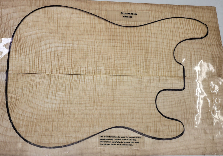 Maple Flame Guitar set 5 mm thick (HIGH FIGURE) - Stock# 6-7719