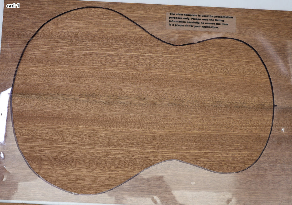 Back & Side set Sapele + Top, Baritone Ukulele (HIGH GRADE) - Stock# 6-7742